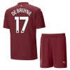 Officiële Voetbalshirt + Korte Broek Manchester City De Bruyne 17 Derde 2024-25 - Kids